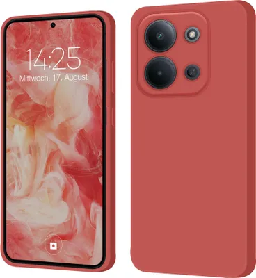 Produktbild von Hülle für Xiaomi Redmi 15C Case Cover Bumper Smartphone Softgrip Schutzhülle Farbe: Rot