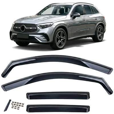 Für Mercedes GLC X254 ab 2022- Windabweiser Regenabweiser Windschutz Schwarz in der Farbe Schwarz von Carparts-Online GmbH