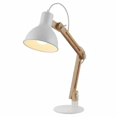 Produktbild von Lindby Schreibtischlampe Shivanja, Holz, verstellbar, E27