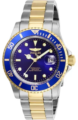 Produktbild von Invicta Pro Diver 26972 Herrenuhr - Quarzwerk - Edelstahl mit blauem Zifferblatt - 40 mm