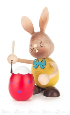 Produktbild von Ostern & Frühjahr Hase "Stupsi" Eiermaler  Höhe ca 13,5 cm NEU