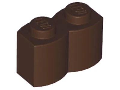 Produktbild von 1x2 Pallisade - 1 Stück Dunkelbraun