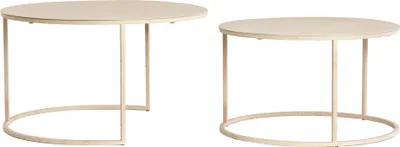 Produktbild von Light & Living - Couchtisch SADAR - Ø75x42cm - Braun - 2er Set