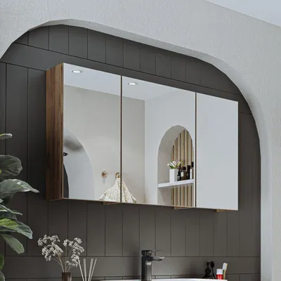 Produktbild von Roomart GUSTO-ATL-105 Badmöbel Spiegelschrank 105 cm breit, Eiche