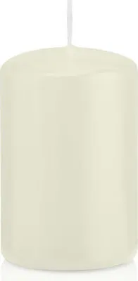 Produktbild von Stumpenkerzen Elfenbein 80 x Ø 48 mm, 24 Stück, russarm, tropffrei, hochwertiger Docht