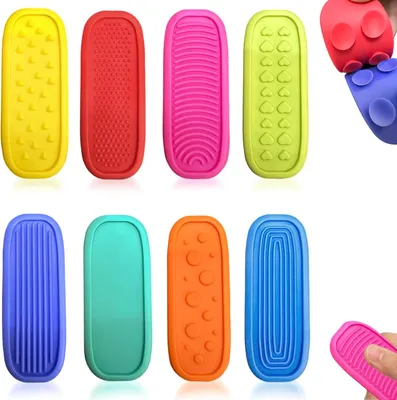 Produktbild von Sensorik Spielzeug 8er Set mit Saugnäpfen, Stressabbau für Erwachsene & Kinder, Autismushilfe ADHS Angstzustände, Fidget Toys für Klassenzimmer