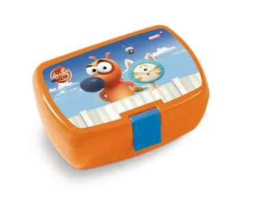 Produktbild von NICI Brotdose Pat der Hund, Frühstücksdose, Lunchbox, 2020 Design, Kunststoff, Bunt, 18x12.5x6.5 cm, 45442