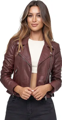 Produktbild von Tazzio Damen Lederjacke F507 Bordo S