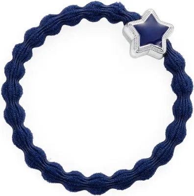 Produktbild von By Eloise London Enamel Silver Star Navy Blue