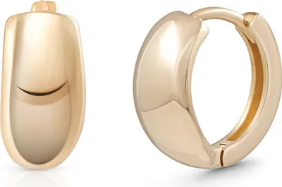 Produktbild von SuzanGold Huggies Damen Echtgold Suzan Huggies 375 Gelbgold Elegantes Design