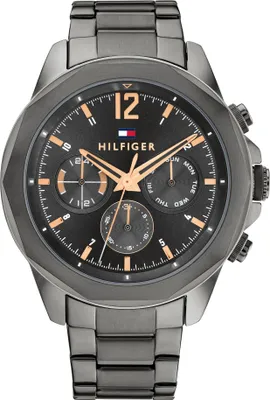 Produktbild von Tommy Hilfiger Herren Zweischichtige Uhr, Grau