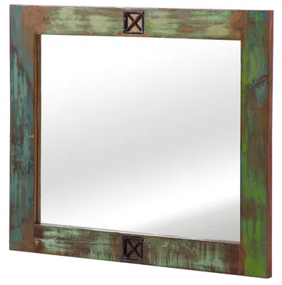 Immagine prodotto di MASSIVMOEBEL24 | specchio in legno di Legno riciclato 100x3x88 multicolore laccato NATURE OF SPIRIT #50