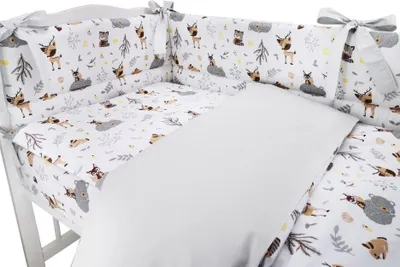 Produktbild von COSING 4-teiliges Bettwäsche-Set - WALDFREUNDE
