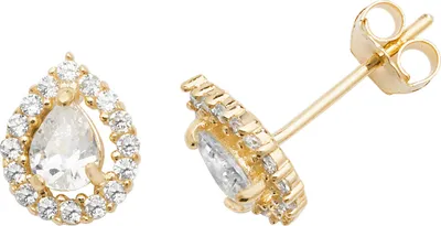Image de Boucles d'Oreilles Femme Or 375/1000 avec Oxyde de Zirconium - 8mm*6mm; TRS27151