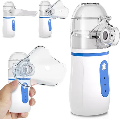 Obrázek produktu pro Jopassy Přenosný inhalátor Nebuliser pro děti dospělé, ultrazvukový inhalátor USB Nebulizátor Silent pro nachlazení respirační onemocnění efektivní