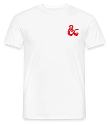 Produktbild von Spreadshirt Dungeons And Dragons Logo In Rot Männer T-Shirt, XXL, Weiß