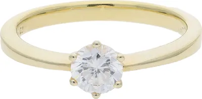 Produktbild von JuwelmaLux Ring 925/000 Sterling Silber gold plattiert mit synth. Zirkonia JL30-07-3951 55