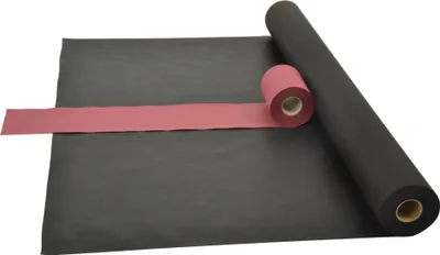 Produktbild von Sensalux Kombi-Set 1 Tischdeckenrolle 1m x 25m schwarz + Tischläufer 15cm bordeaux