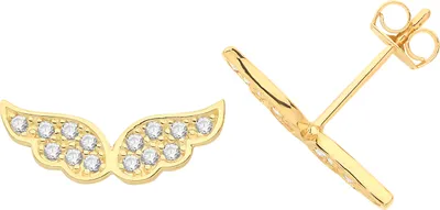 Image de Boucles d'Oreilles Femme Or 375/1000 avec Oxyde de Zirconium - 5mm*9mm; TRS26970