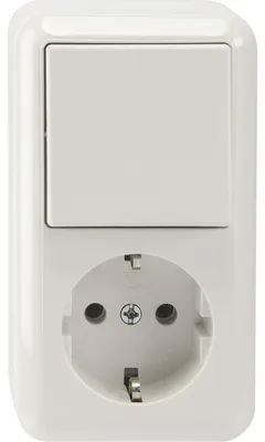 Produktbild von MERTEN Komplett Schalter/Steckdosen Kombination Polarweiß MEG3495-8719 1 St.