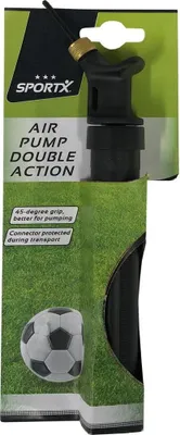 Produktbild von SportX Ballpumpe Double Action, Schwarz, Kunststoff, 1 Stück(e), 54 g, 90 mm, 27 mm