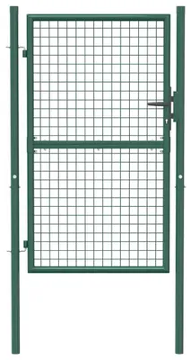 Imagen del producto de Puerta de acero verde - Puerta para jardín - Puerta ornamental - Puerta de seguridad - Puerta para terraza - Acero sostenible