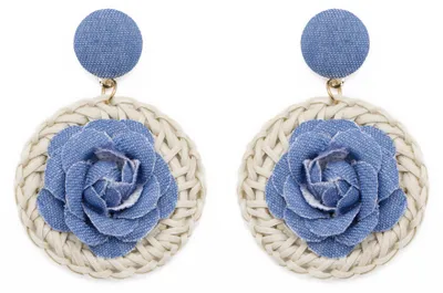 Image de Boucles d'oreilles dulcey pour femmes - bleu, taille unique