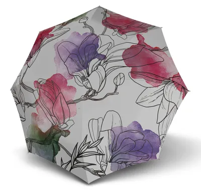 Image de Knirps parapluie canne parapluie T.760 Stick Automatic Iris Pink blanc