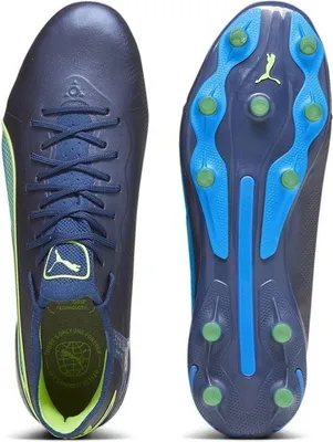 Produktbild von Puma King Ultimate FG/AG Herren-Fußballschuhe, Blau-Marine/Grün, Gr 44