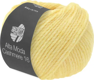 Produktbild von Lana Grossa ALTA MODA Cashmere 16 50 g supersoftes Kettengarn aus extrafeiner Wolle mit Kaschmir 110 m Farbe 083 - Gelb