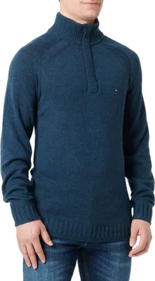 Produktbild von Tommy Hilfiger Tommy Hilfiger MULTI HTR LAMBSWOOL ZIP MOCK blau blau 1150-80-00806