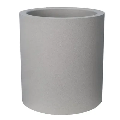 Image de Bac Pot de fleurs Double Parois effet Granit - Rond D 30cm 10,5L - Ton pierre naturelle - Fabrication Française