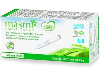 Produktbild von 14er Packung Bio-Baumwoll-Tampons, & super saugfähig