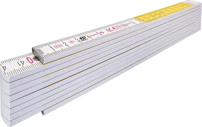 Produktbild von Stabila 14555, Buche, Metrisch, cm, mm, Weiß, Gelb, cm/mm, III