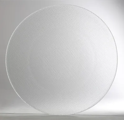Produktbild von 12x Platzteller Inca, Transparent, 31cm, aus Glas, für Speisen, als Servierplatte, zur Dekoration von Essen, Geschirr für Küche und Tisch, Untersetzer