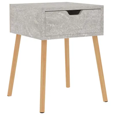 Immagine prodotto di Comodino Grigio Cemento 40x40x56 cm in Legno Multistrato