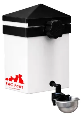 Imagen del producto de Bebedero para conejo - Bebedero para roedores - 60 oz - Sin goteo con bebedero metálico - Autollenado