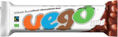 A Vego Original whole hazelnut chocolate bar.