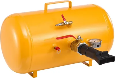 Obrázok produktu pre Nástroj na usadzovanie pneumatík, 10 galónov / 37,9 l, vysokovýkonný nástroj na usadzovanie pneumatík, prevádzkový tlak 87–116 PSI, vzduchová spúšť na usadzovanie pneumatík pre ATV, traktory, pickupy, nákladné vozidlá, džípy, RV, UTV, žltá farba