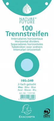 Produktbild von Exacompta 13315B Karteikarte Blau 100 Stück(e)