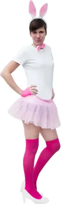 Produktbild von Oblique Unique y Bunny Häschen Kostüm Accessoire Set - Ohren Haarreif + Schwanz + Fliege