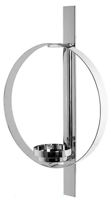 Produktbild von FINK Kerzenständer Clarion - silber - H. 65cm x B. 15cm x T. 40cm