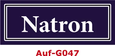 Produktbild von 2 Stück Gewürzaufkleber Natron 40x16mm Gewürzetiketten Sticker Lebensmittel (Auf-G047)
