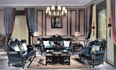 Image de Canapé en cuir Canapé classique 2 places Canapés Designer Assise rembourrée 2 places