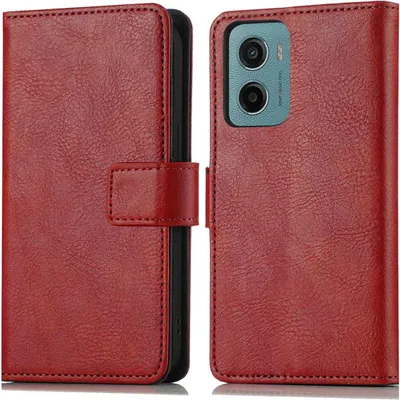 Zdjęcie produktu dla imoshion Luxe Bookcase dla Motorola Moto G05 / E15 - Czerwony