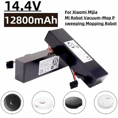 Immagine prodotto di Batteria per robot aspirapolvere - Batteria di ricambio agli ioni di litio - 14,4 V 12800 mAh - Celle 18650 - Compatibile con STYTJ02YM - Confezione da 2