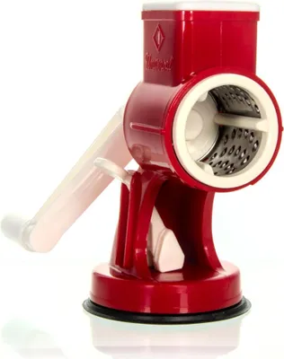 Image de Rigamonti Râpe universelle à tambour avec 2 rouleaux en acier inoxydable rouge
