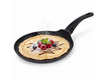 Produktbild von Valdinox Crepe Pfanne Ø 24 cm Induktion | Granit Pfannkuchenpfanne flach | Antihaft Beschichtung Schwarz
