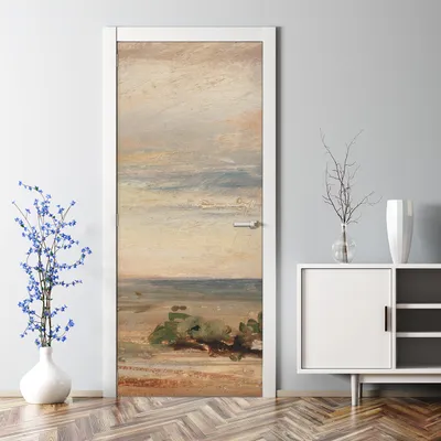 Produktbild von Dekorative Türaufkleber selbstklebend Klebefolie Türtapete Türfolie Abstrakte Landschaft 85 x 200 cm
