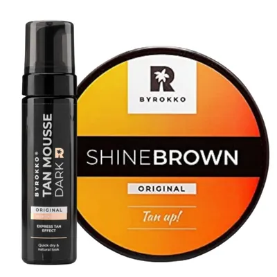 Produktbild von Set Byrokko Shine Brown + Selbstbräuner Schaum